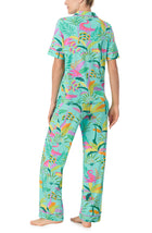 A lady wearing Arizona Long Pj Set In Crocodile Cove