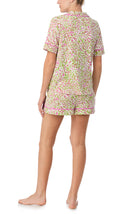 A lady wearing Arizona Short Pj Set In Cheeky Cheetah