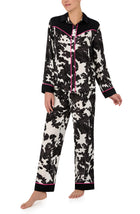 A lady wearing Dolly Woven Pj Set In Wild West print