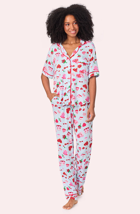 A lady wearing Dakota Pj Set In Date Night