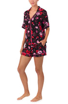 A lady wearing Aspen Pj Set In Love In Bloom