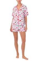 A lady wearing Aspen Pj Set In Date Night